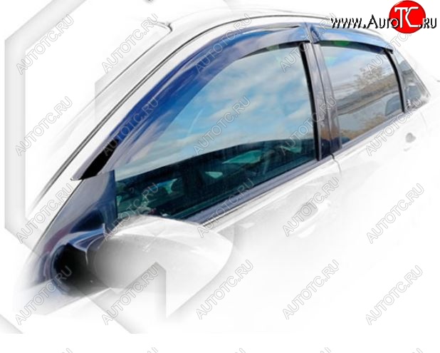 2 079 р. Дефлектора окон CA-Plastiс Ford Focus 1 хэтчбэк 5 дв. дорестайлинг (1998-2002) (Classic полупрозрачный, Без хром молдингов)  с доставкой в г. Самара