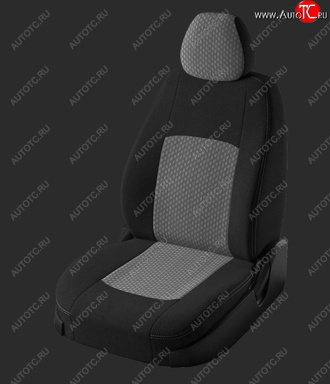 6 599 р. Чехлы для сидений Lord Autofashion Турин (жаккард, Trend Sport, спинка и сиденье 60/40 без подлокотника, 3 Г-образных подголовника) Ford Focus 3 хэтчбэк рестайлинг (2014-2019) (Черный, вставка Черный Люкс-94)  с доставкой в г. Самара