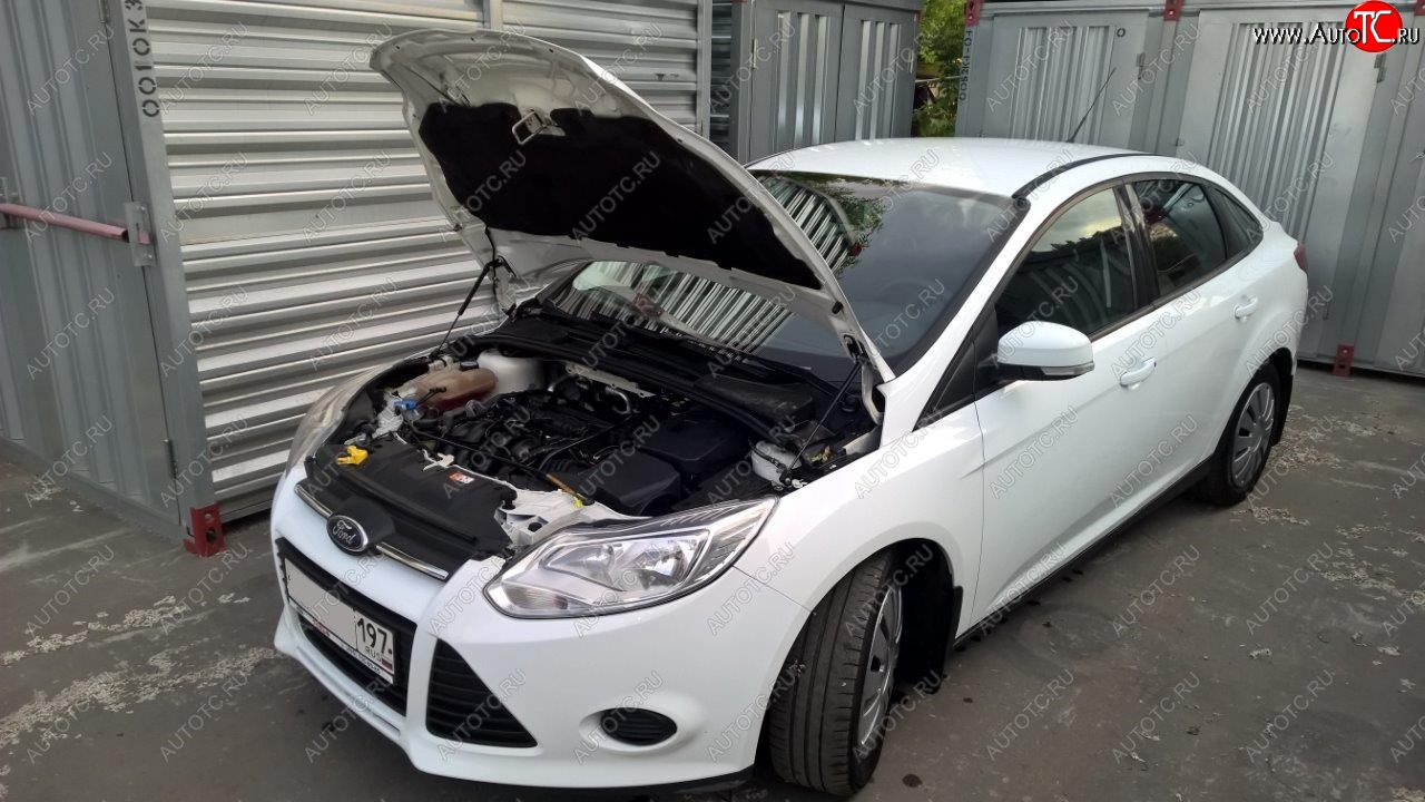 2 049 р. Упоры капота Russtal Ford Focus 3 седан рестайлинг (2014-2019)  с доставкой в г. Самара
