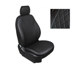 Чехлы Titanium Sport Seintex (экокожа/ромб) Ford Focus  3 (2010-2019) универсал дорестайлинг, хэтчбэк дорестайлинг, седан дорестайлинг, седан рестайлинг, универсал рестайлинг, хэтчбэк рестайлинг