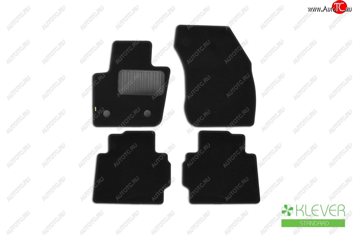 6 949 р. Коврики в салон Klever Standard (текстиль) Ford Mondeo MK5 CD391 дорестайлинг седан (2014-2018) (Черные)  с доставкой в г. Самара
