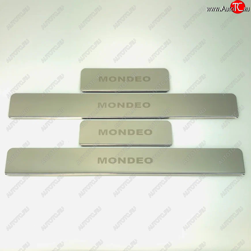 2 179 р. Накладки порожков салона INOX Ford Mondeo MK5,CD391 рестайлинг универсал (2018-2020) (Нержавеющая сталь)  с доставкой в г. Самара