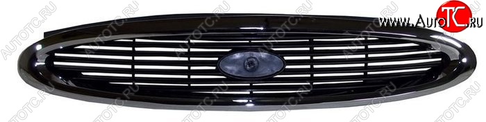 2 499 р. Решётка радиатора SAT (черная с хромом, бензин) Ford Mondeo Mk2,BNP универсал (1996-2000)  с доставкой в г. Самара