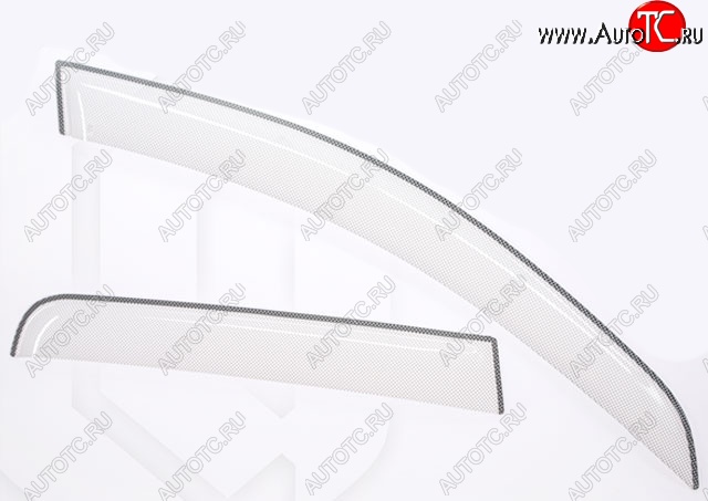2 399 р. Дефлектора окон CA-Plastic Ford Mondeo Mk4,BD дорестайлинг, седан (2007-2010) (Шелкография белая, Без хром.молдинга)  с доставкой в г. Самара