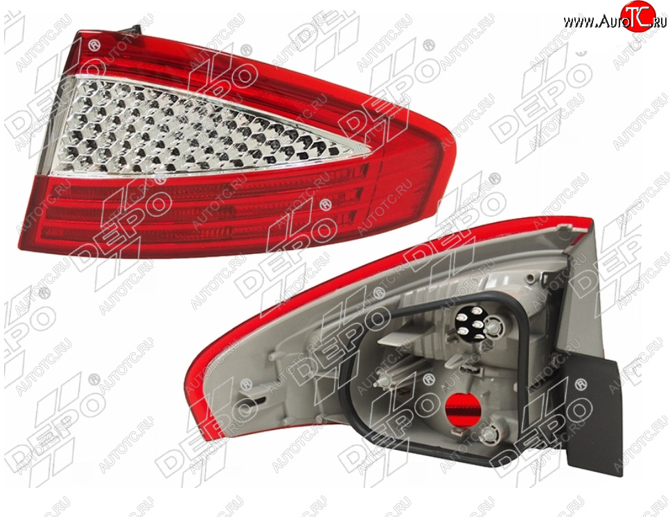 6 999 р. Правый фонарь задний DEPO Ford Mondeo Mk4,BD дорестайлинг, седан (2007-2010)  с доставкой в г. Самара
