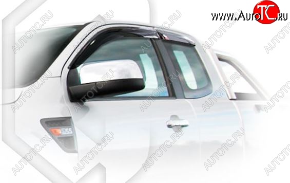 1 999 р. Дефлектора окон CA-Plastiс Ford Ranger RapCab дорестайлинг (2011-2016) (Classic полупрозрачные)  с доставкой в г. Самара