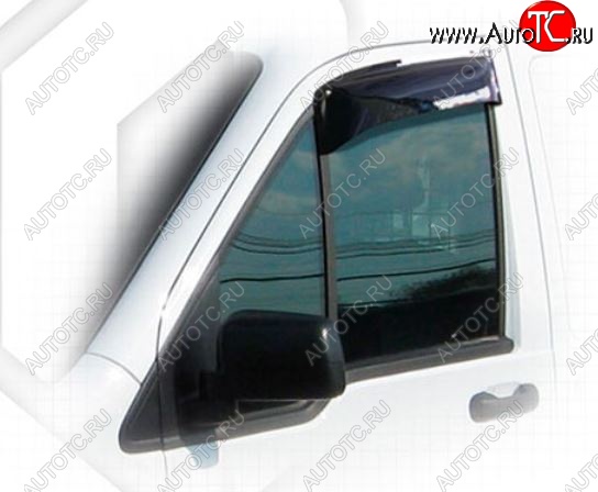 1 899 р. Дефлектора окон CA-Plastic Ford Tourneo Connect 1 2-ой рестайлинг (2009-2013) (Classic полупрозрачный, Без хром.молдинга)  с доставкой в г. Самара