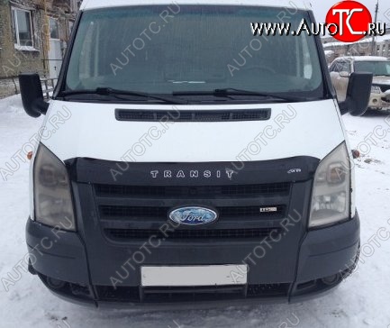 999 р. Дефлектор капота (рестайлинг) Russtal (короткий) Ford Transit цельнометаллический фургон (2006-2014)  с доставкой в г. Самара