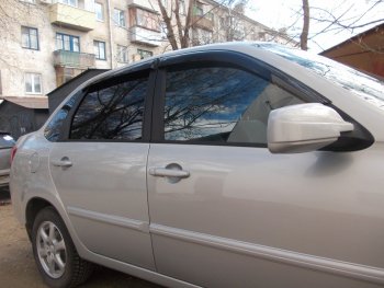 369 р. Накладки на ручки дверей Style Лада Калина Спорт 1119 (2008-2014) (Неокрашенные)  с доставкой в г. Самара. Увеличить фотографию 4
