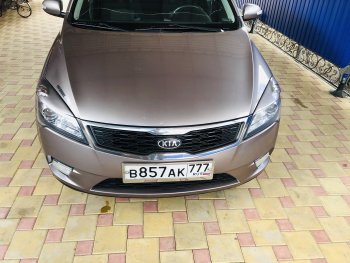1 599 р. Реснички на фары (рестайлинг) K-1  KIA Ceed  1 ED (2010-2012) рестайлинг, хэтчбэк 5 дв. (Неокрашенные)  с доставкой в г. Самара. Увеличить фотографию 2