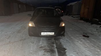 7 549 р. Передний бампер SAT Toyota Belta/Yaris XP90 седан (2005-2012) (Неокрашенный)  с доставкой в г. Самара. Увеличить фотографию 2