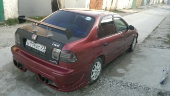 7 519 р. Задний бампер Racing Honda Civic EJ,EK,EM седан дорестайлинг (1995-1998) (кузов: седан)  с доставкой в г. Самара. Увеличить фотографию 3