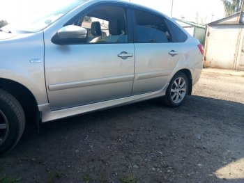 1 449 р. Пороги накладки Kalina Sport Лада Калина Спорт 1119 (2008-2014) (Неокрашенные)  с доставкой в г. Самара. Увеличить фотографию 11