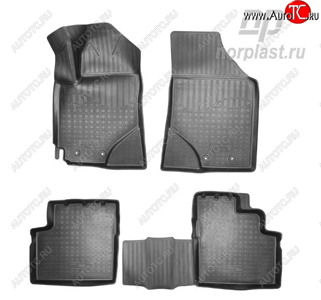 2 679 р. Коврики салонные Noplast Geely Emgrand EC7 седан 2-ой рестайлинг (2018-2020)  с доставкой в г. Самара