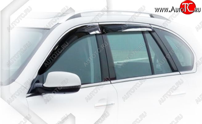 2 299 р. Дефлектор капота CA-Plastiс Haval H8 (2015-2017) (Classic полупрозрачный, Без хром.молдинга)  с доставкой в г. Самара