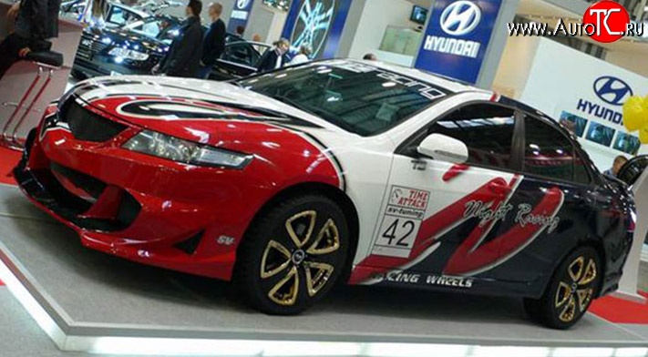 16 249 р. Передний бампер Night-Racing Honda Accord 7 CL седан дорестайлинг (2002-2005) (Неокрашенный)  с доставкой в г. Самара