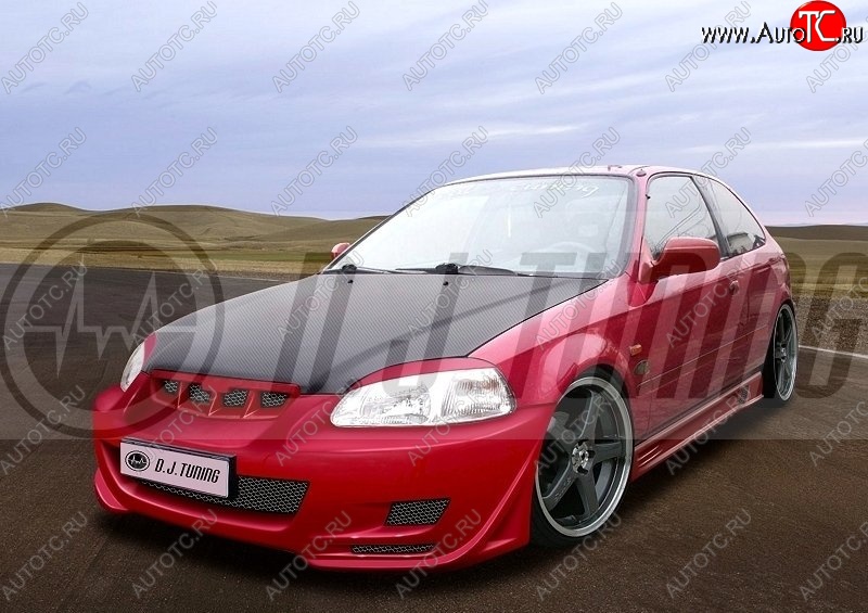 22 899 р. Передний бампер (дорестайлинг) D.J. Honda Civic ES седан дорестайлинг (2000-2003)  с доставкой в г. Самара