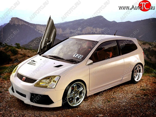 22 899 р. Передний бампер Golardo Honda Civic ES седан дорестайлинг (2000-2003)  с доставкой в г. Самара