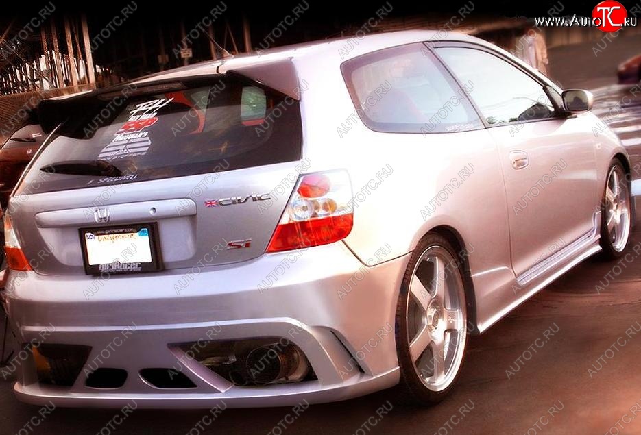 23 969 р. Задний бампер R1 Honda Civic ES седан дорестайлинг (2000-2003)  с доставкой в г. Самара