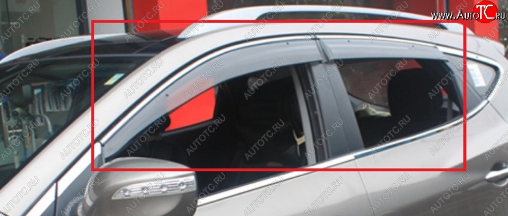 4 399 р. Дефлекторы окон (ветровики) SuvStyle Honda CR-V RE1,RE2,RE3,RE4,RE5,RE7 дорестайлинг (2007-2010)  с доставкой в г. Самара