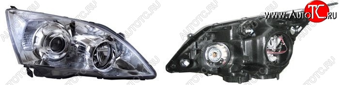 5 899 р. Правая фара SAT (USA) Honda CR-V RE1,RE2,RE3,RE4,RE5,RE7 рестайлинг (2009-2012)  с доставкой в г. Самара