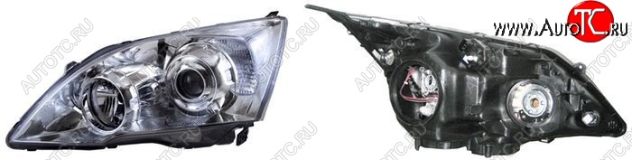 7 799 р. Левая фара передняя SAT (с электрокорректором, Евроссвет) Honda CR-V RE1,RE2,RE3,RE4,RE5,RE7 рестайлинг (2009-2012)  с доставкой в г. Самара