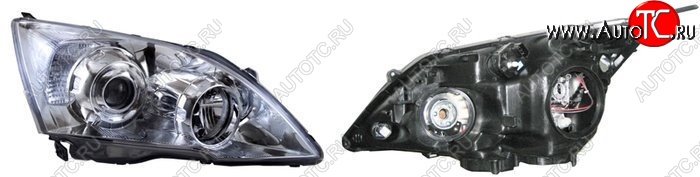 7 799 р. Правая фара передняя SAT (с электрокорректором, Евросвет) Honda CR-V RE1,RE2,RE3,RE4,RE5,RE7 рестайлинг (2009-2012)  с доставкой в г. Самара