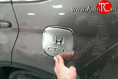949 р. Накладка на лючок бензобака СТ Honda CR-V RM1,RM3,RM4 дорестайлинг (2012-2015)  с доставкой в г. Самара