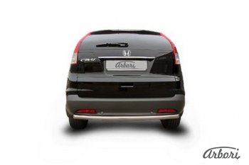 8 999 р. Защита штатных порогов Arbori (нержавейка, d57 mm). Honda CR-V RM1,RM3,RM4 дорестайлинг (2012-2015)  с доставкой в г. Самара. Увеличить фотографию 2
