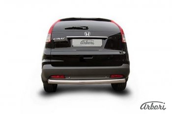 10 772 р. Защита штатных порогов Arbori (нержавейка, d76 mm). Honda CR-V RM1,RM3,RM4 дорестайлинг (2012-2015)  с доставкой в г. Самара. Увеличить фотографию 2