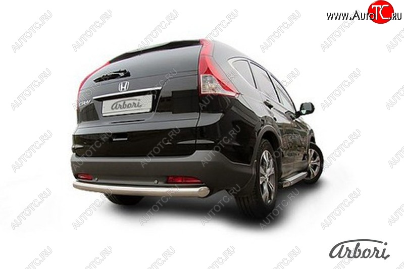 10 772 р. Защита штатных порогов Arbori (нержавейка, d76 mm). Honda CR-V RM1,RM3,RM4 дорестайлинг (2012-2015)  с доставкой в г. Самара