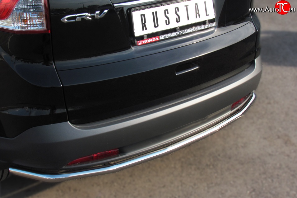 12 999 р. Одинарная защита заднего бампера из трубы диаметром 42 мм SLITKOFF Honda CR-V RM1,RM3,RM4 дорестайлинг (2012-2015)  с доставкой в г. Самара