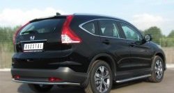 12 999 р. Одинарная защита заднего бампера из трубы диаметром 42 мм SLITKOFF Honda CR-V RM1,RM3,RM4 дорестайлинг (2012-2015)  с доставкой в г. Самара. Увеличить фотографию 3