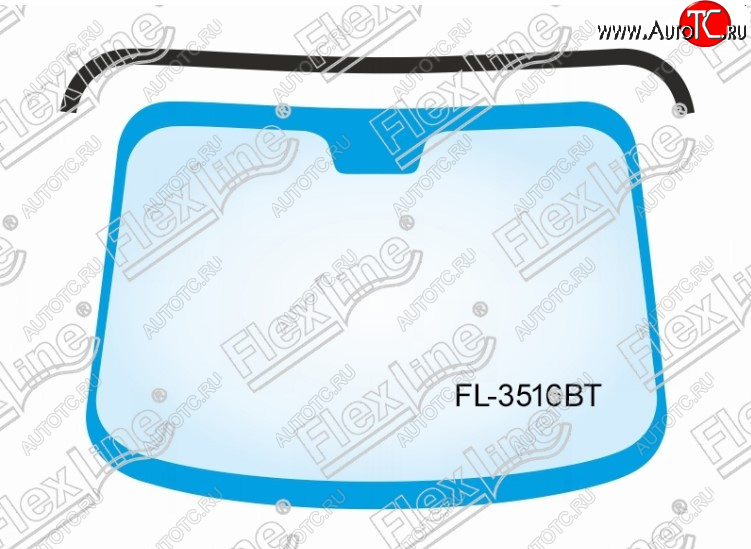 869 р. Молдинг лобового стекла FlexLine Honda CR-V RM1,RM3,RM4 рестайлинг (2014-2018)  с доставкой в г. Самара