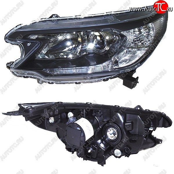 6 749 р. Левая фара SAT Honda CR-V RM1,RM3,RM4 дорестайлинг (2012-2015) (Под ксенон, с электрокорректором)  с доставкой в г. Самара