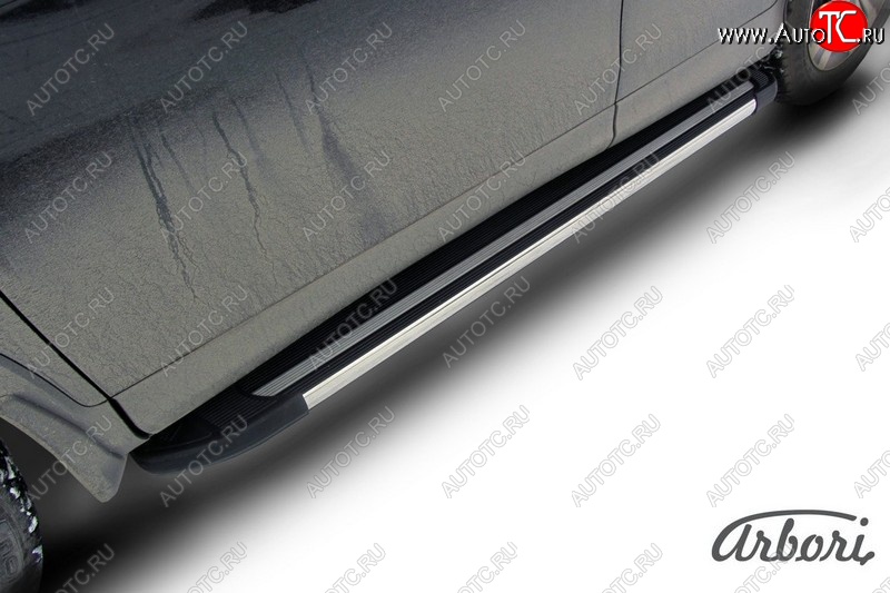 12 509 р. Порожки для ног Arbori Luxe Black Honda CR-V RM1,RM3,RM4 рестайлинг (2014-2018)  с доставкой в г. Самара