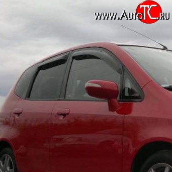 899 р. Дефлекторы окон (ветровики) Novline 4 шт Honda Jazz (2001-2008)  с доставкой в г. Самара