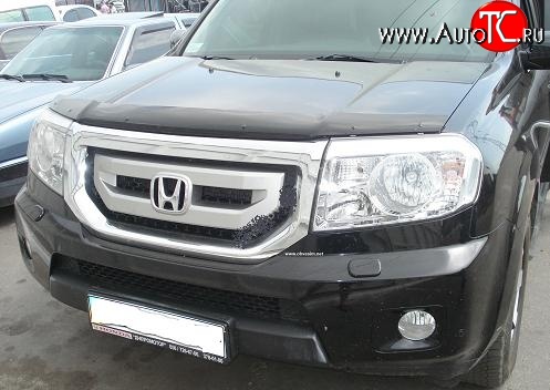 5 079 р. Дефлектор капота NovLine Honda Pilot YF4 дорестайлинг (2008-2011)  с доставкой в г. Самара
