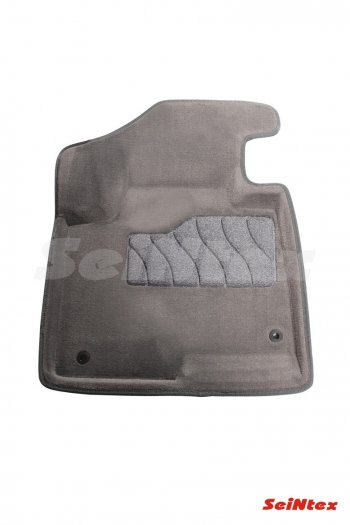 7 649 р. Текстильные коврики в салон SEINTEX 3D серые  Hyundai Santa Fe  DM (2012-2019) дорестайлинг, рестайлинг  с доставкой в г. Самара. Увеличить фотографию 2