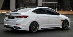 4 999 р. Пороги накладки AD Zest Style Hyundai Elantra AD дорестайлинг (2016-2019) (Неокрашенные)  с доставкой в г. Самара. Увеличить фотографию 2