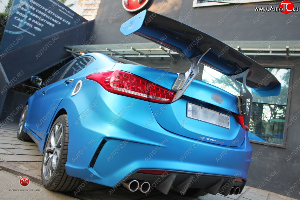 9 299 р. Задний бампер с диффузором M&S Version Hyundai Elantra MD дорестайлинг (2010-2013) (Неокрашенный)  с доставкой в г. Самара