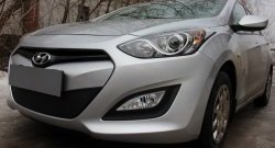 1 839 р. Сетка на бампер Russtal (черная) Hyundai I30 2 GD дорестайлинг, хэтчбэк 5 дв. (2011-2015)  с доставкой в г. Самара. Увеличить фотографию 5