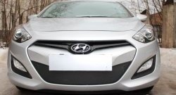 1 839 р. Сетка на бампер Russtal (черная) Hyundai I30 2 GD дорестайлинг, хэтчбэк 5 дв. (2011-2015)  с доставкой в г. Самара. Увеличить фотографию 6
