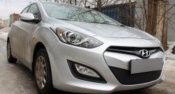 1 839 р. Сетка на бампер Russtal (черная) Hyundai I30 2 GD дорестайлинг, хэтчбэк 5 дв. (2011-2015)  с доставкой в г. Самара. Увеличить фотографию 7
