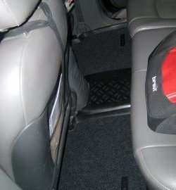 1 899 р. Комплект ковриков в салон Aileron 4 шт. (полиуретан, покрытие Soft)  Hyundai Santa Fe  CM (2006-2009) дорестайлинг  с доставкой в г. Самара. Увеличить фотографию 3