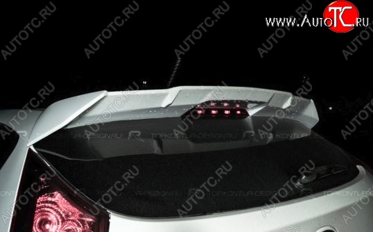 5 699 р. Спойлер TopKontur Design  Hyundai Solaris  RBr (2010-2017) хэтчбэк дорестайлинг, хэтчбэк рестайлинг (Неокрашенный)  с доставкой в г. Самара