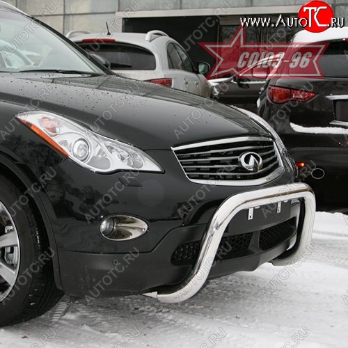21 464 р. Защита переднего бампера Souz-96 (d76) INFINITI EX35 J50 (2007-2013)  с доставкой в г. Самара