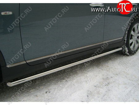 17 999 р. Защита порогов (труба, d42 мм) SLITKOFF INFINITI EX35 J50 (2007-2013) (Торцы со срезом 45°)  с доставкой в г. Самара