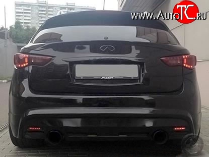 13 349 р. Козырёк на заднее стекло MzSpeed INFINITI FX37 S51 дорестайлинг (2008-2011) (Неокрашенный)  с доставкой в г. Самара