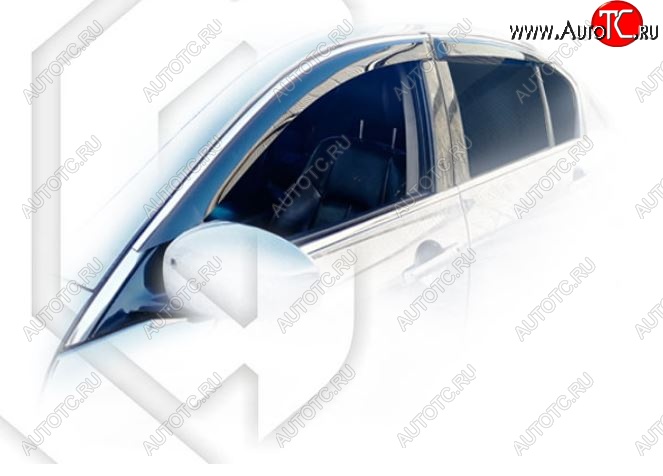 2 159 р. Дефлектора окон (V36) CA-Plastiс INFINITI G35 V36 седан (2006-2015) (Classic полупрозрачный, Без хром молдингов)  с доставкой в г. Самара